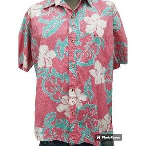 Men's Cooke Street Honolulu Hawaiian Shirt Size XL Reverse Print Plumeria